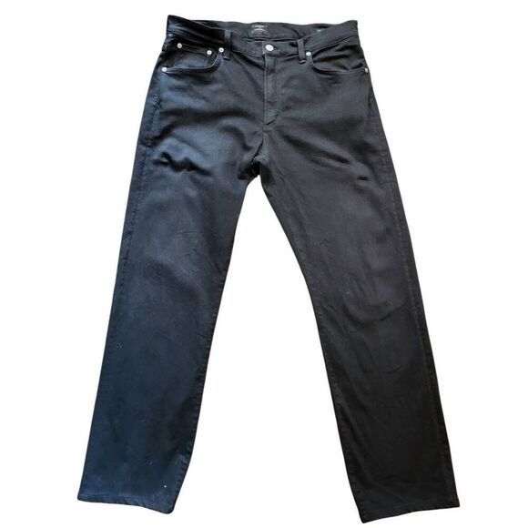 Citizens of Humanity Jeans Men's 36 Black Sid  Classic Straight Comfort Stretch - Picture 5 of 7